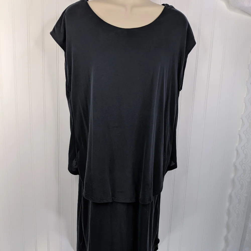 TROUVE Cape Open Back Modal Blend Dress Sz M - Picture 4 of 14